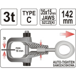 Svěrka karosářská samosvorná k tahání typ C, 3t 142mm, YT-2543