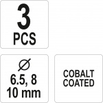 Sada vrtáků na bodové sváry 3ks, YT-28921