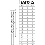 Sada vrtáků na kov 25ks HSS-COBALT 1-13mm, YT-41605