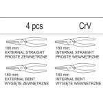 Vložka do zásuvky - kleště na ségrovky 4ks, CrV, YT-55443
