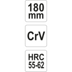 Kleště štípací boční 180mm, YT-6611