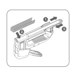 pistole sponkovací 6funkční, 6-14mm včetně 100ks spon 4770704