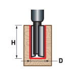 fréza drážkovací do dřeva, D19 x H25 8802119