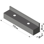 ochranné čelisti na svěrák 2ks, délka 113mm, s magnety, TPU 8812697