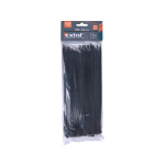 pásky stahovací na kabely černé, 200x3,6mm, 100ks, nylon PA66 8856156