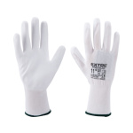 rukavice z polyesteru polomáčené v PU, bílé, velikost 8" 8856630