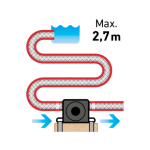 čerpadlo na vrtačku pro 1/2" hadici, čerp. výkon až 18l/min, otáčky max. 3000/min 904001