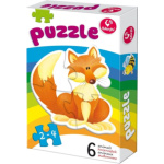 KUKURYKU Baby puzzle Zvířátka 6v1 (2-4 dílky) 115867