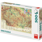 DINO Puzzle Mapa České republiky 500 dílků 116320