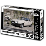 RETRO-AUTA Puzzle č. 13 Škoda Favorit 136 L (1989) 500 dílků 117435