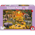 SCHMIDT Puzzle Africká zvířata 150 dílků 118444