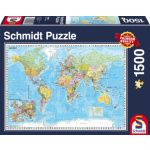 SCHMIDT Puzzle Politická mapa světa 1500 dílků 118657