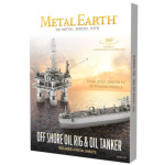 METAL EARTH 3D puzzle Ropná plošina a tanker (deluxe set) 120069