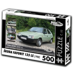 RETRO-AUTA Puzzle č. 52 Škoda Favorit 135 LS (1988) 500 dílků 120520