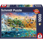 SCHMIDT Puzzle Království zvířat 1000 dílků 120772
