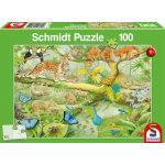 SCHMIDT Puzzle Zvířata v džungli 100 dílků 120800