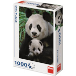 DINO Puzzle Panda s mládětem 1000 dílků 122405