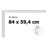 BFHM Plastový rám na puzzle 84x59,4cm - stříbrný 123057