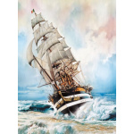 CLEMENTONI Puzzle Plachetnice - Amerigo Vespucci 1000 dílků 123886