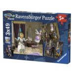 RAVENSBURGER Puzzle Playmobil Královská svatba 3x49 dílků 125285