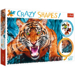 TREFL Crazy Shapes puzzle Útok tygra 600 dílků 125429