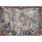 EDUCA Puzzle Pirátská mapa 2000 dílků 126059