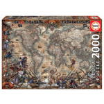 EDUCA Puzzle Pirátská mapa 2000 dílků 126059