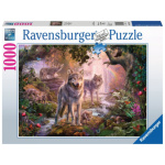 RAVENSBURGER Puzzle Vlčí rodina v létě 1000 dílků 128924