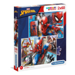 CLEMENTONI Puzzle Spiderman: Do akce 2x60 dílků 131060
