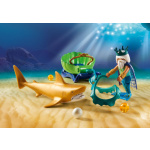 PLAYMOBIL® Magic 70097 Král moří se žraločím kočárem 132345