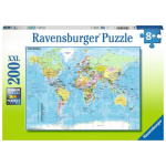 RAVENSBURGER Puzzle Mapa světa XXL 200 dílků 132657