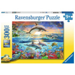 RAVENSBURGER Puzzle Ráj delfínů XXL 300 dílků 132660