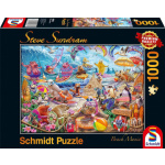 SCHMIDT Puzzle Plážová mánie 1000 dílků 133428