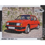 RETRO-AUTA Puzzle č.14 Škoda 120 GLS (1984) 40 dílků 133626