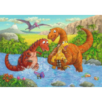 RAVENSBURGER Puzzle Hraví dinosauři 2x24 dílků 133742