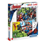 CLEMENTONI Puzzle Avengers 2x60 dílků 134216