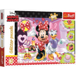 TREFL Třpytivé puzzle Minnie a Daisy 100 dílků 135438