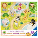 RAVENSBURGER Dřevěná vkládačka Zvířátka v ZOO 135592