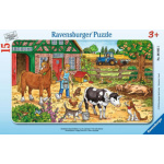 RAVENSBURGER Puzzle Šťastný život na statku 15 dílků 135611