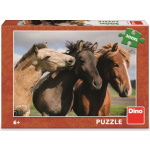 DINO Puzzle Barevní koně XXL 300 dílků 136361