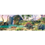 Panoramatické puzzle Dinosauři u jezera 150 dílků 137555