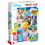 CLEMENTONI Puzzle Disney: Čas na tanec MAXI 24 dílků 138260