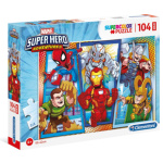 CLEMENTONI Puzzle Marvel Super Hero Adventures MAXI 104 dílků 138263