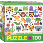 EUROGRAPHICS Puzzle Emoji zvířátka 100 dílků 138415