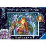 RAVENSBURGER Puzzle s drahokamy Vílí prach 500 dílků 138763