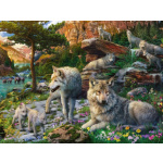 RAVENSBURGER Puzzle Vlci na jaře 1500 dílků 138765