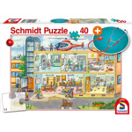 SCHMIDT Puzzle Dětská nemocnice 40 dílků + dětský stetoskop 138892