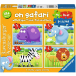 RAVENSBURGER Moje první puzzle: Na safari 4v1 (2,3,4,5 dílků) 139053