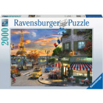 RAVENSBURGER Puzzle Západ slunce v Paříži 2000 dílků 139158