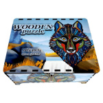 FA LIXEN Dřevěné puzzle Noční vlk XL 165 dílků v dárkové krabičce 139877